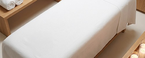 Draps de table de massage sans trou